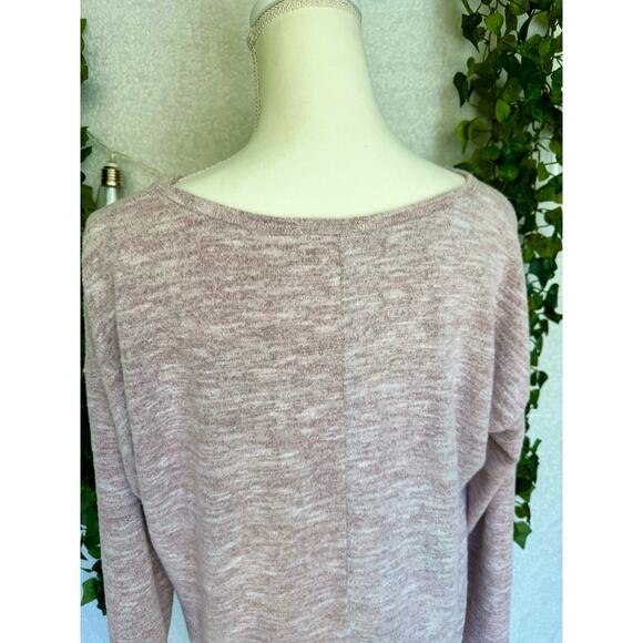 Cupio Blush Light Pink Long Sleeve Sweater Top Women's Large - Picture 11 of 12
